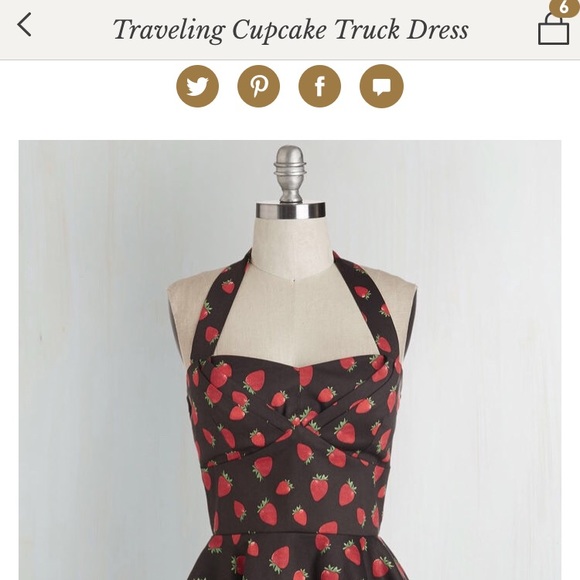 Modcloth Dresses & Skirts - NOT FOR SALE. ISO IN ALL BLACK W/ WHITE POLKA DOTS